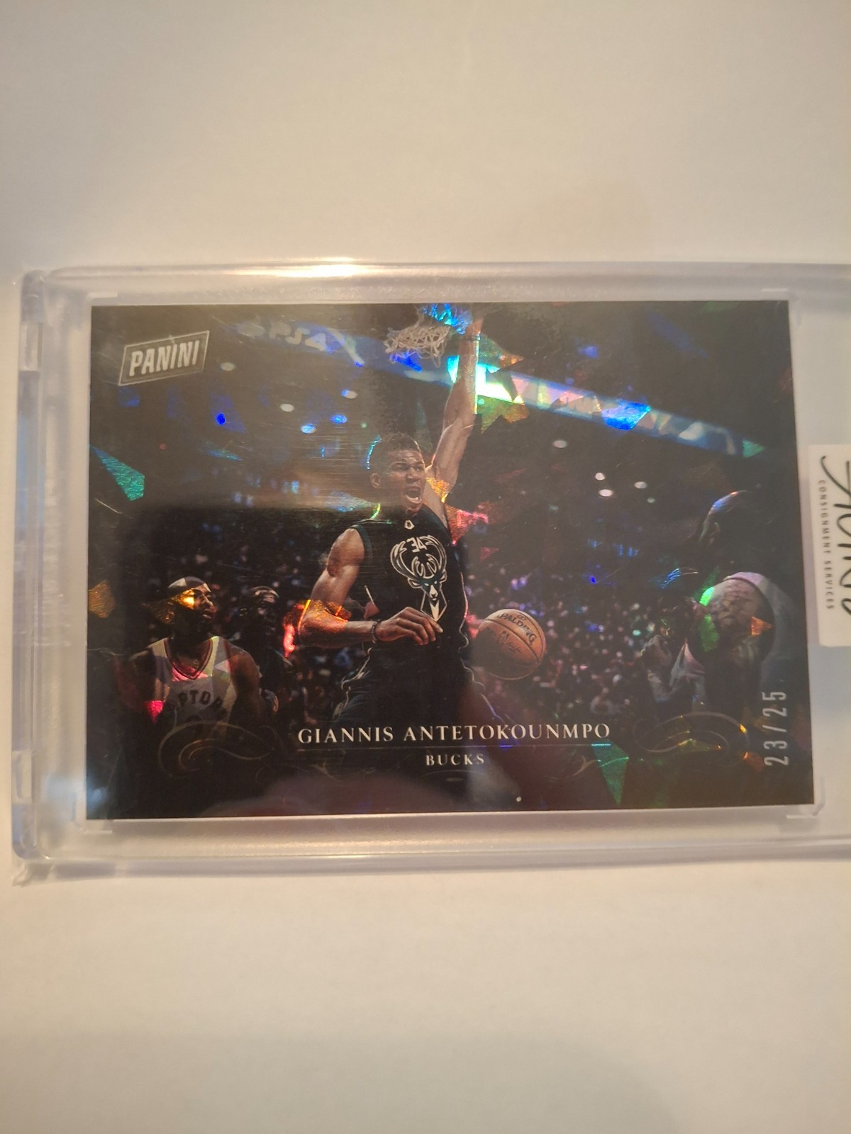 2017 Black Friday Panini Cracked Ice /25 Giannis Antetokounmpo Bucks/Heat 🔥 🔥