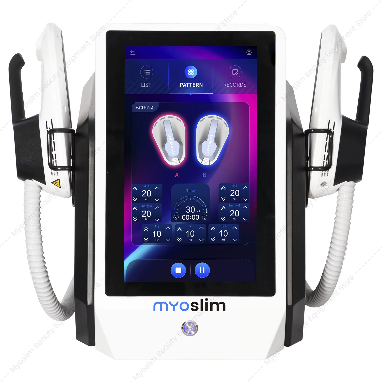 Myoslim HI-EMT Electromagnetic Muscle Stimulation System 6500W EMS 15T Body Shap