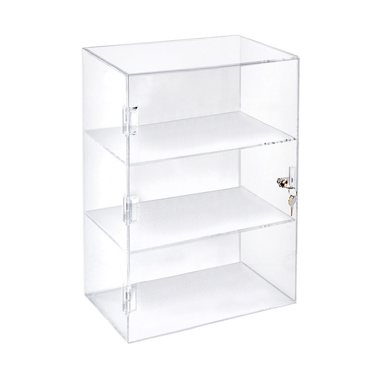 Azar Acrylic Lockbox Countertop Display Case w/ 3 Shelves 12.375 Azar Acrylic Lockbox Countertop Display Case w/ 3 Shelves 12.375