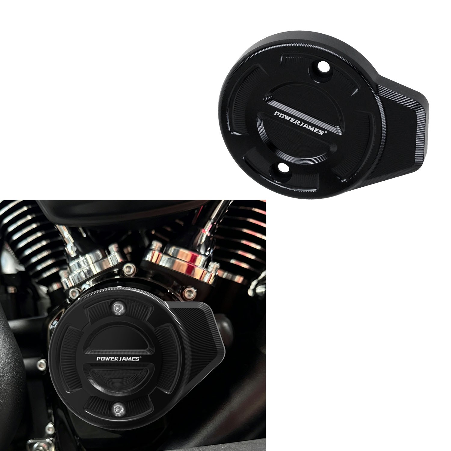 Black VVT Timer Cover for Harley 2023-2026 CVO Road Glide Street Glide FLTRXSE
