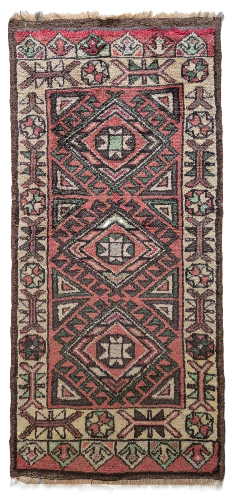 Vintage Anatolian Hand-Knotted Wool Rug 22\ Vintage Anatolian Hand-Knotted Wool Rug 22\