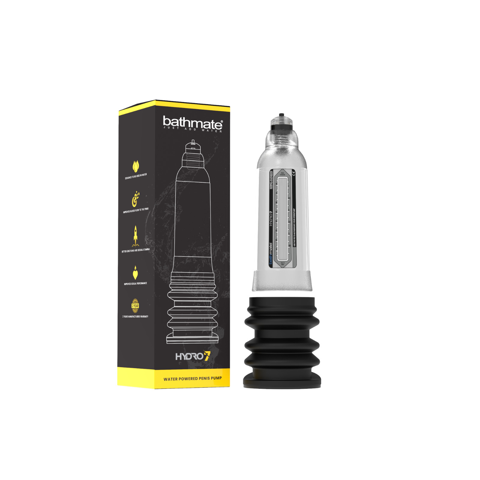 BATHMATE HYDROMAX HYDRO 7 WATER PUMP 3 5 6 7 8 9 GENUINE 2 YEAR WARRANTY