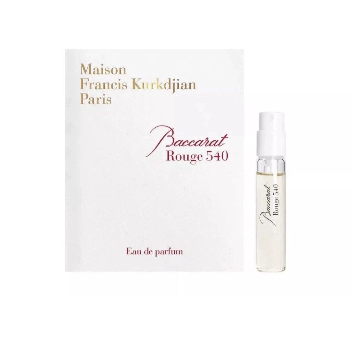 Maison Francis Kurkdjian Baccarat Rouge 540 EDP Sample Spray 2ml/.06oz New Maison Francis Kurkdjian Baccarat Rouge 540 EDP Sample Spray 2ml/.06oz New
