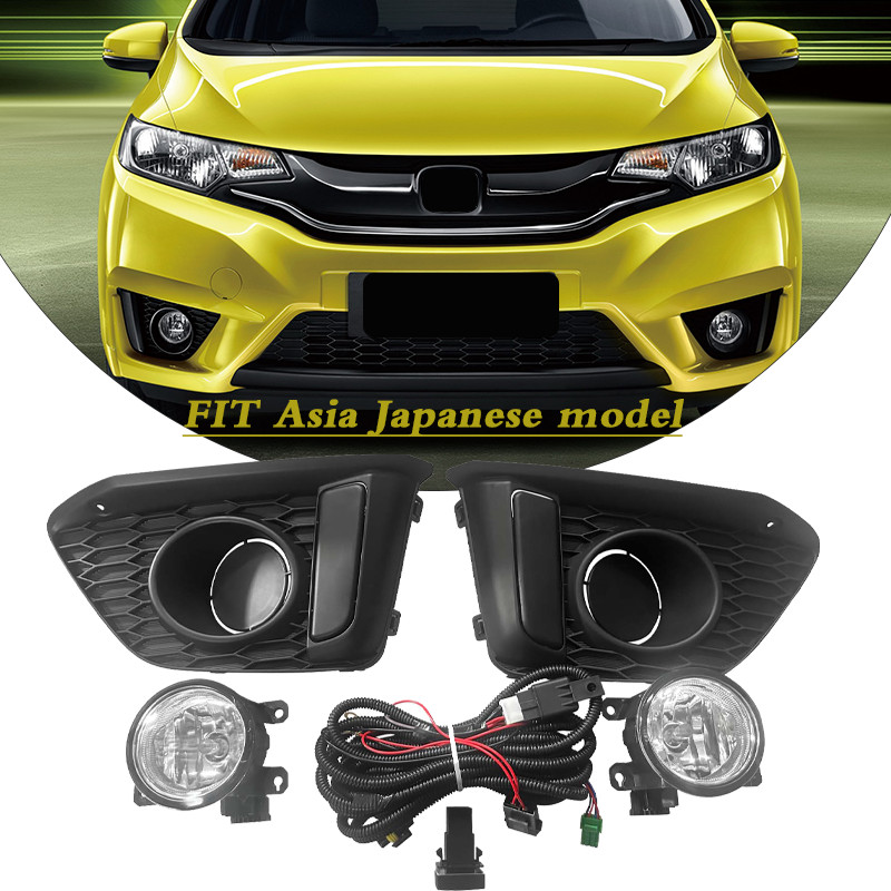 W/Wiring Fog Lights Fit 2014 2015 2016 2017 Honda fit Jazz Asia Japanese model