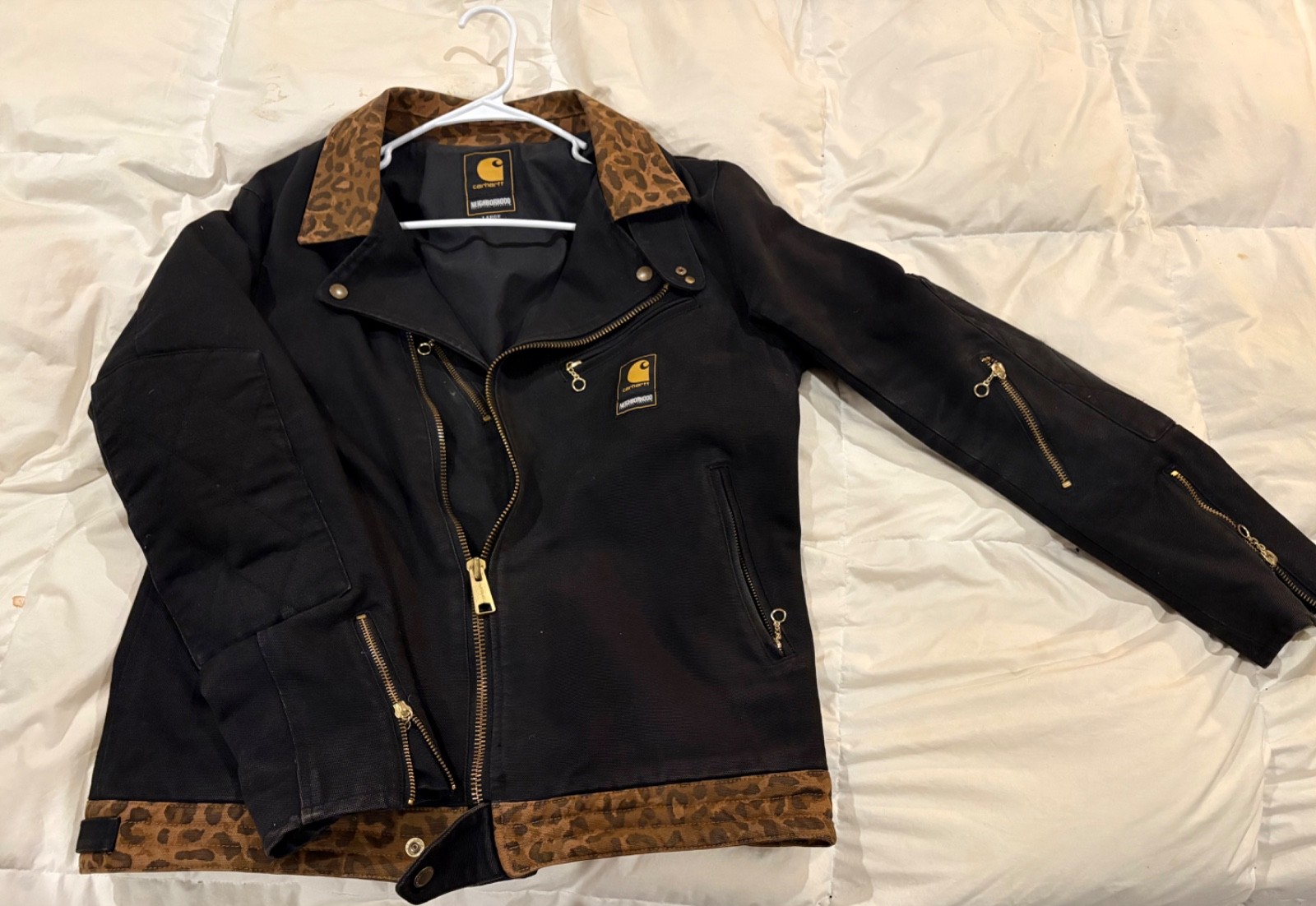Carhartt WIP x Neighborhood Collab Motorcycle Jacket -  Size L  (VERY RARE)