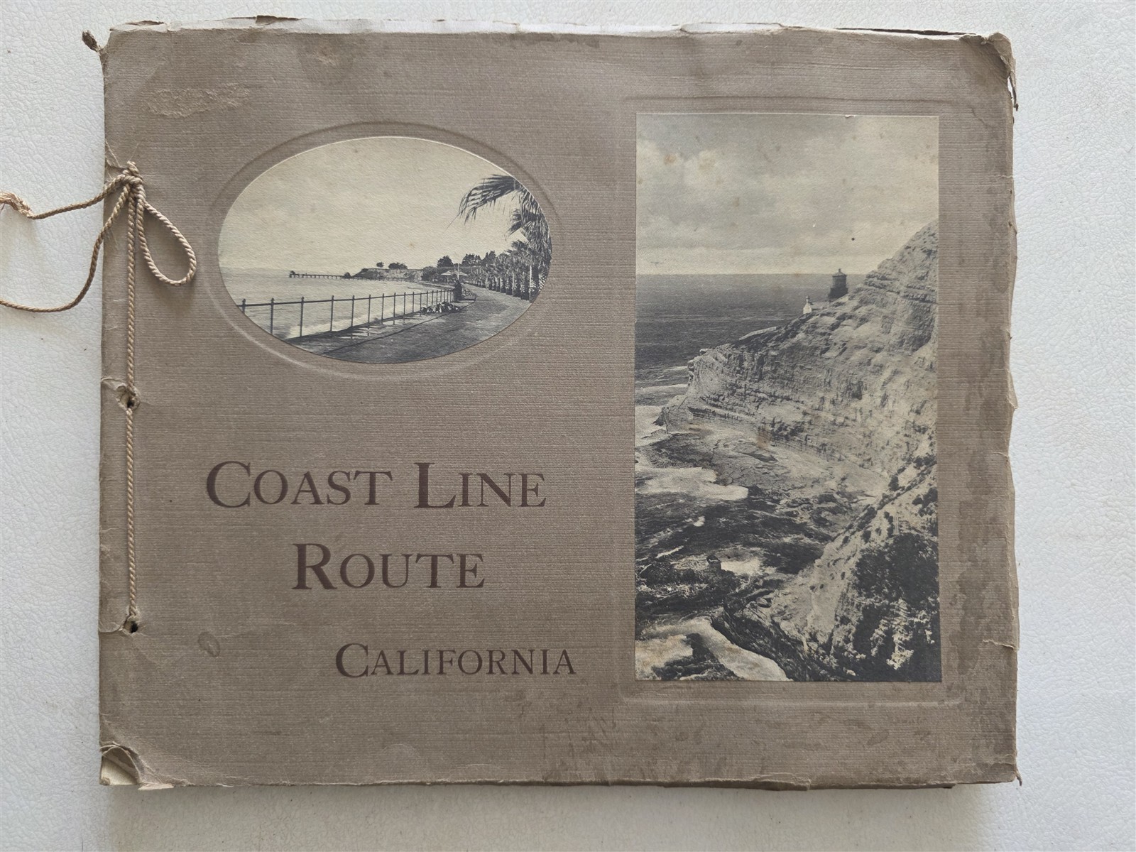 California Coast Line Route Antique Portfolio of Photos c 1905, 25 Photogravures