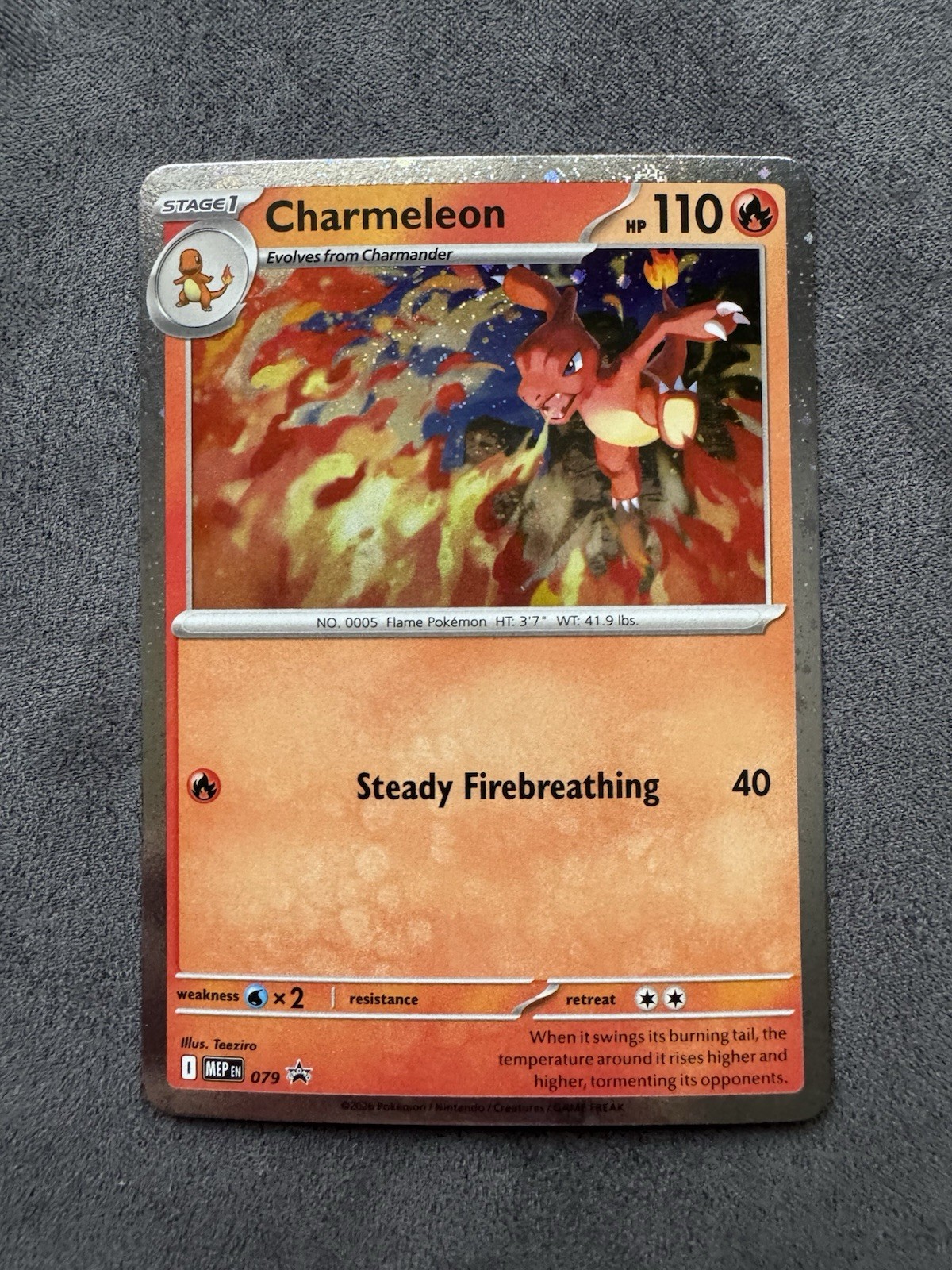 Charmeleon 079 MEP EN Cosmos Holo Black Star Promo Pokémon TCG 2026 NM