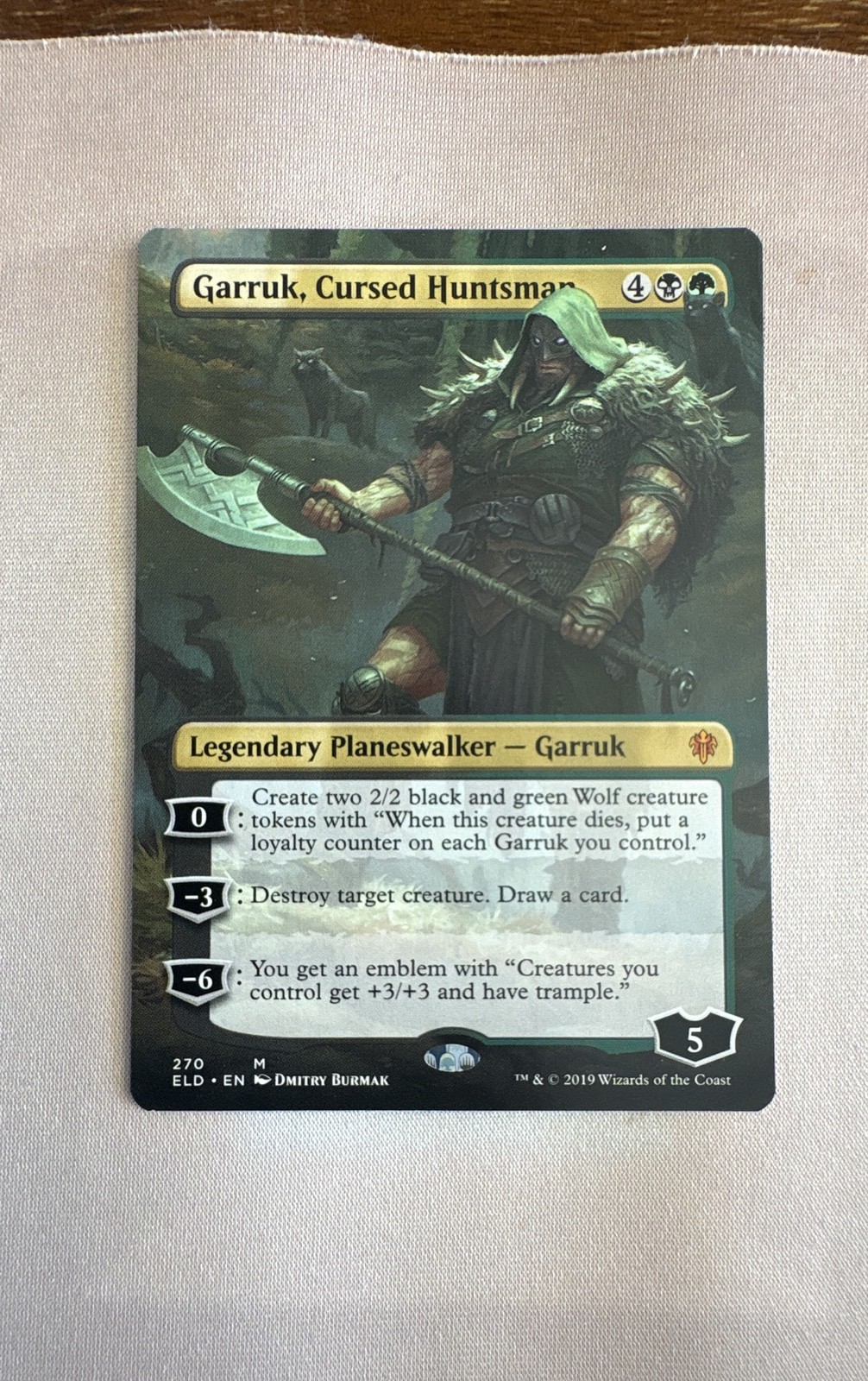 Garruk, Cursed Huntsman (Borderless) Throne of Eldraine Regular Garruk, Cursed Huntsman (Borderless) Throne of Eldraine Regular
