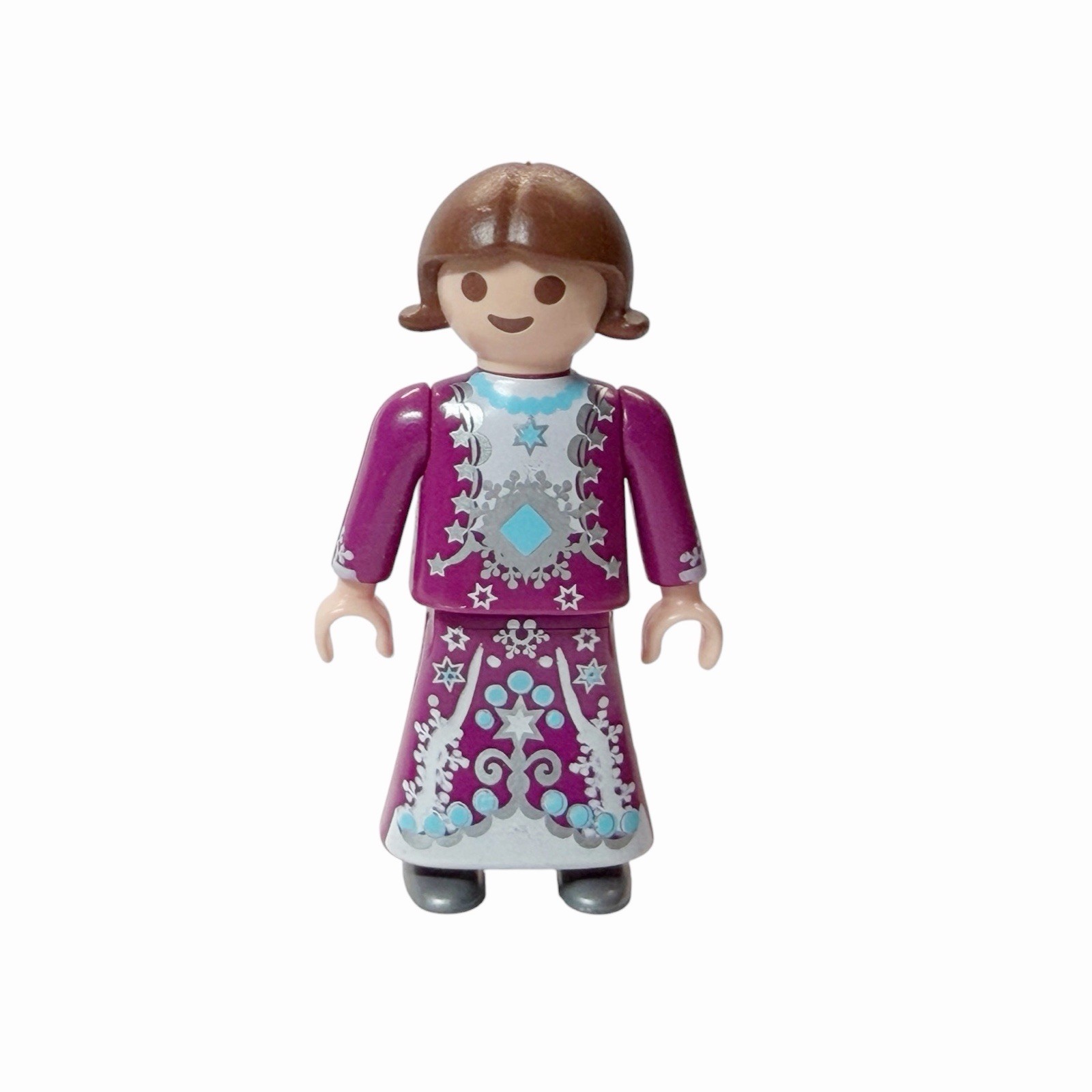 Playmobil 9485 Princess Child Figure Geobra w Magenta/White Long Dress  VTG 1998