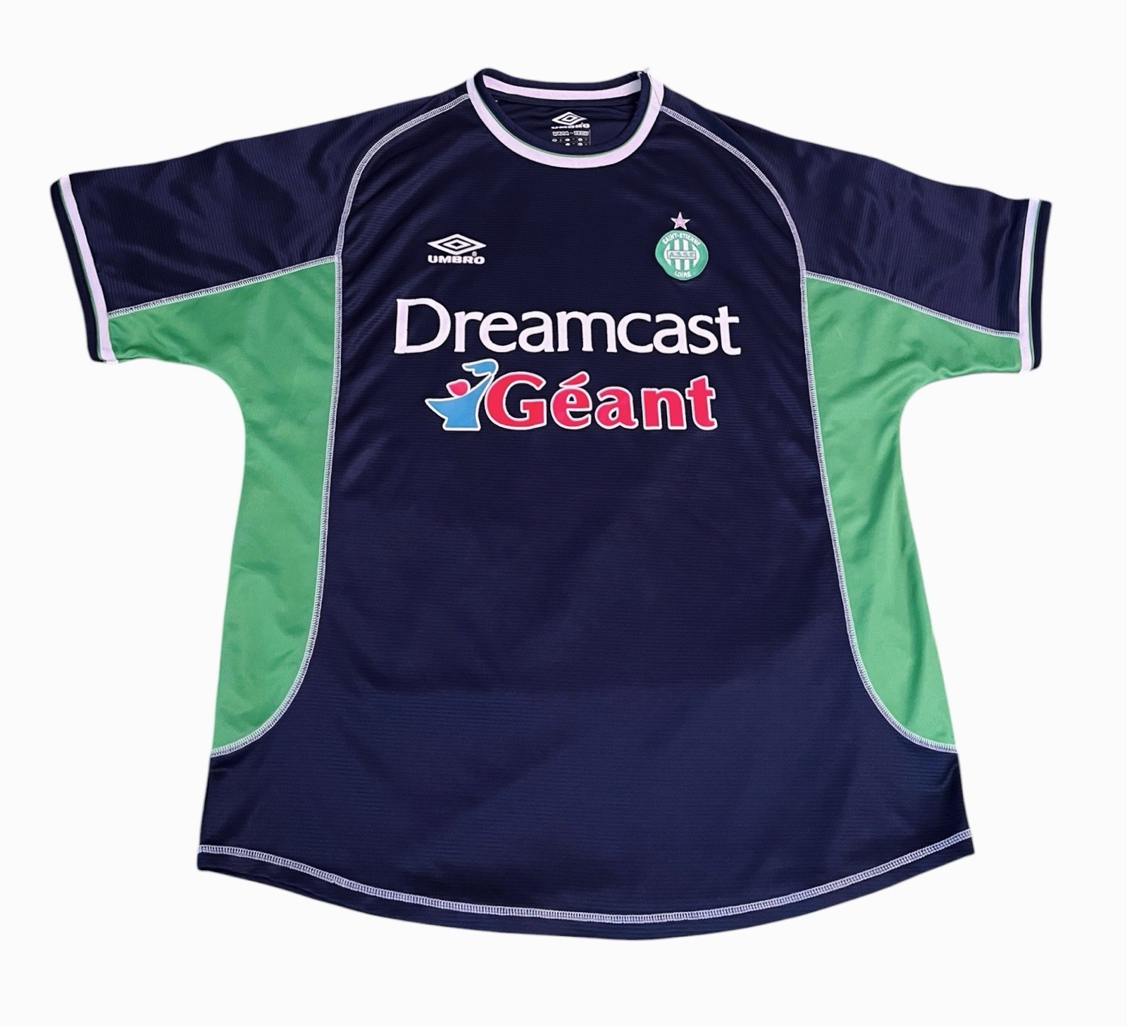 Authentic Umbro Saint Etienne 2000 2001 Football Soccer Jersey Men Size XL