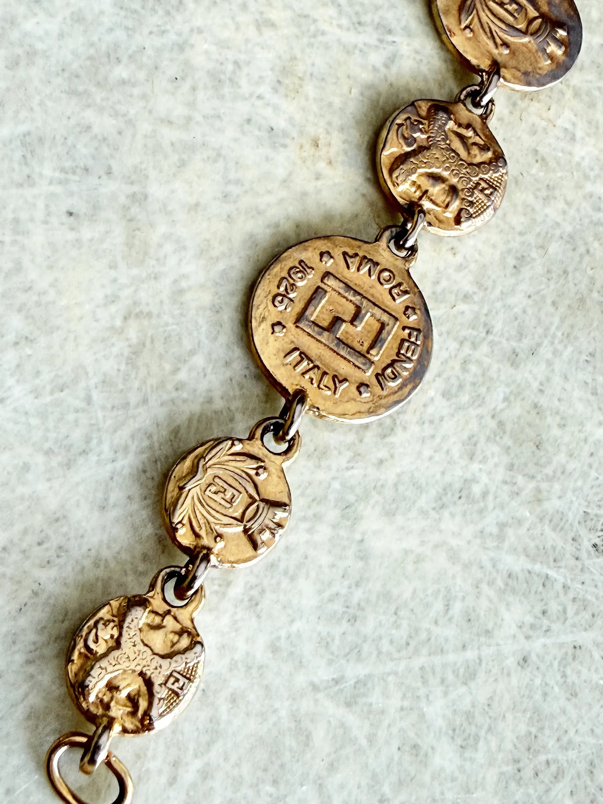Vintage Fendi Coin Bracelet Vintage Fendi Coin Bracelet