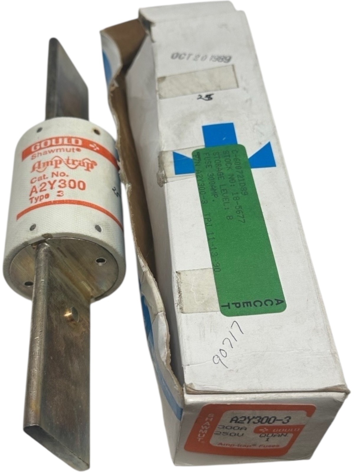 New Gould Shawmut Amp-Trap A2Y300-3 Type 3 300A 250V Fuse 🔥Fast Shipping🔥