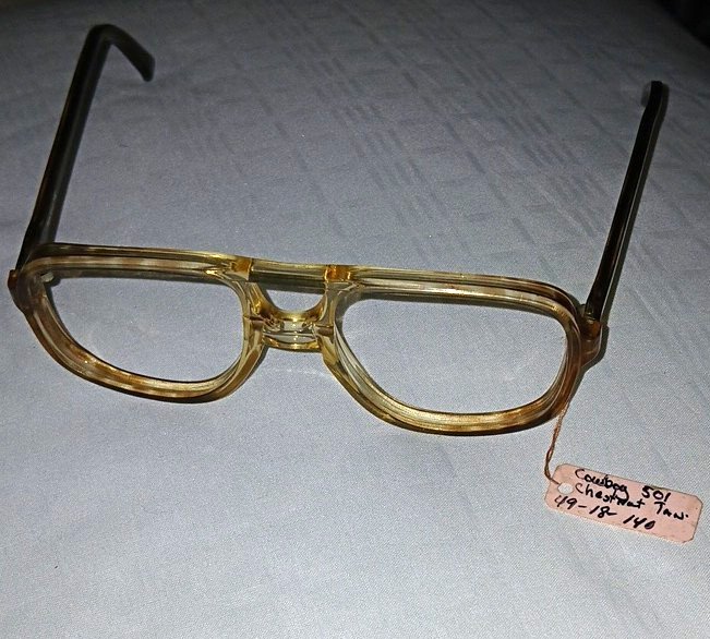 Fairfield 501 Vintage Acetate Aviator Full Rim Double Bridge Brown 49-18 140