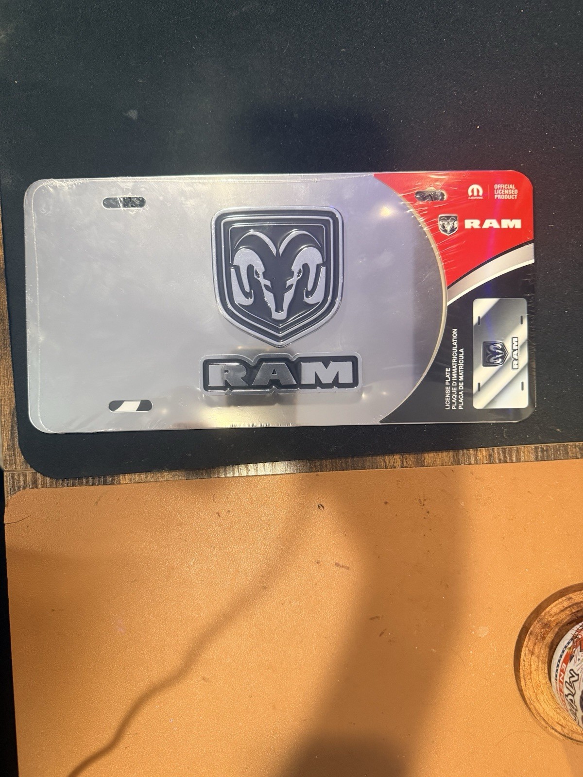 Chroma Graphics CHROMA RAM Stainless License Plate MOPAR Official Licensed New