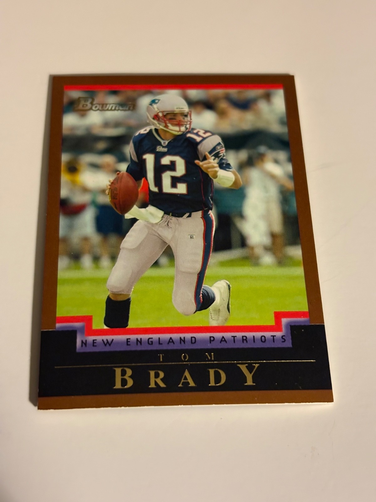 2004 Bowman - Tom Brady #106 Gold Thick card