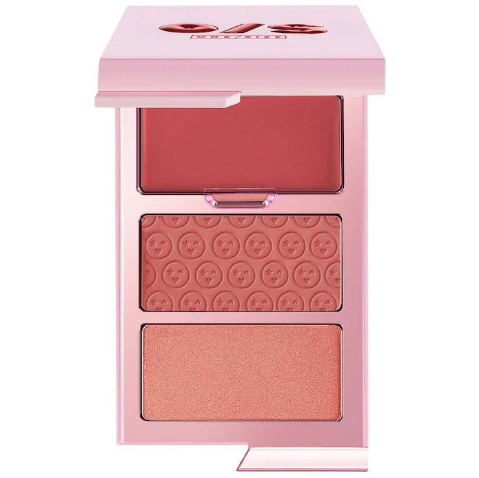 NIB 100%Authentic ONE/SIZE Cheek Clapper 3D Blush Trio Palette,6 shades
