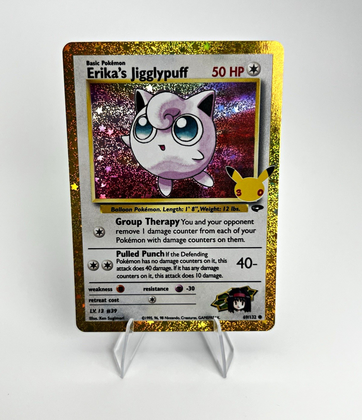 Pokemon TCG Erika\'s Jigglypuff 69/132 Gym Challenge 30th Celebrations English