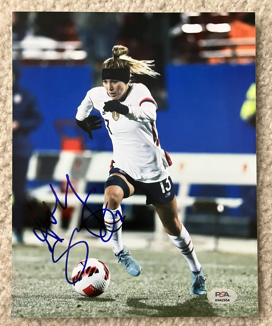 Ashley Sanchez Signed 8x10 Photo USWNT Soccer USA World Cup Autograph Psa Coa Ashley Sanchez Signed 8x10 Photo USWNT Soccer USA World Cup Autograph Psa Coa