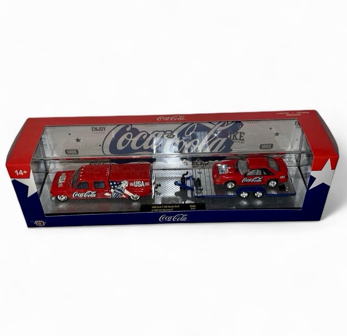 2026 M2 Coca-Cola 1990 Ford F-350 Dually Truck & 1988 Ford Mustang GT TW49