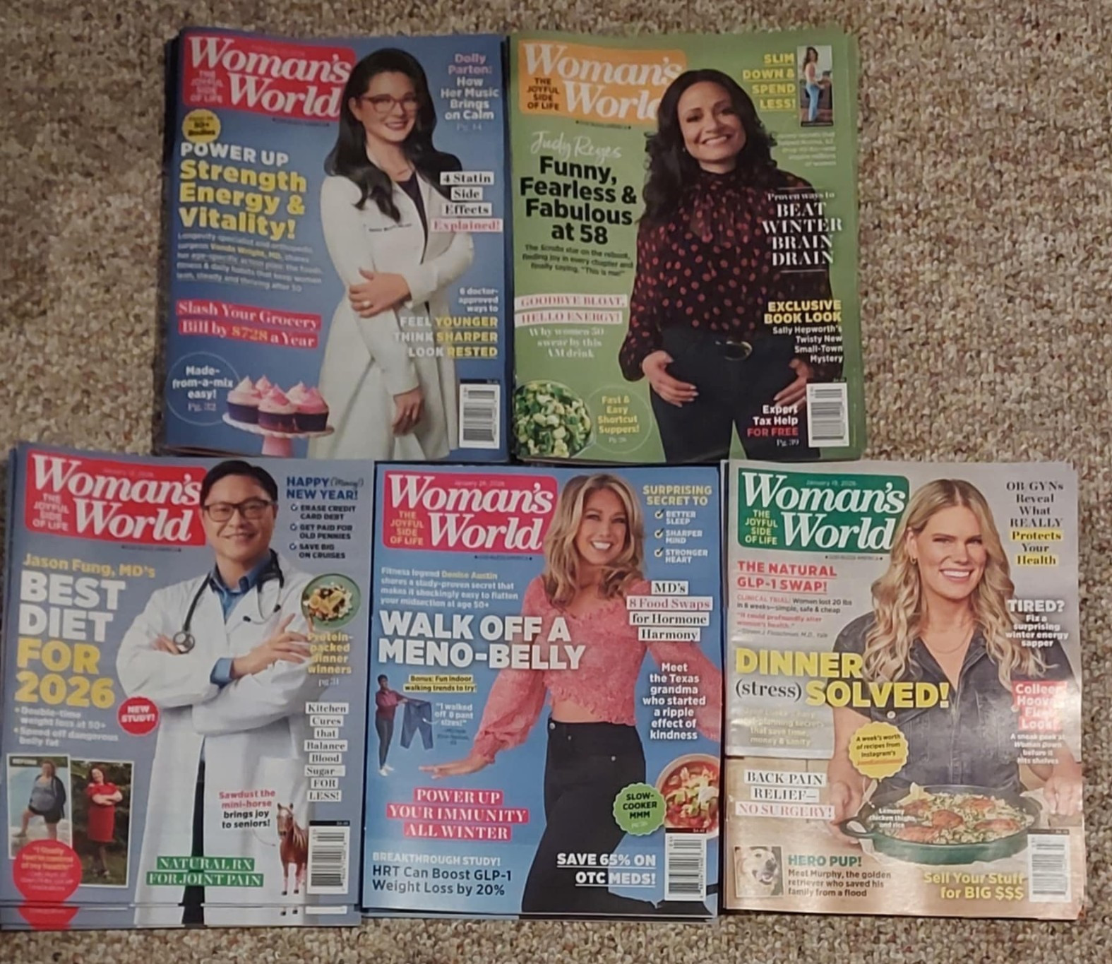 Woman’s World Lot of 5 Magazines 2026, *New* Condition, 