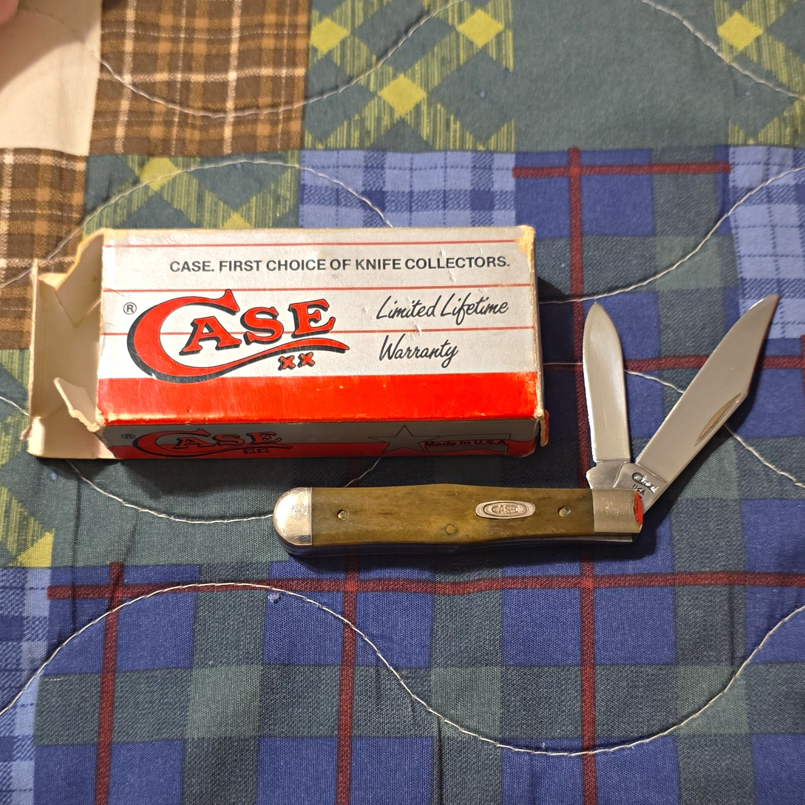 Case XX 1995 Apaloosa Bone Coke Bottle 6225 1/2 SS 2-Blade
