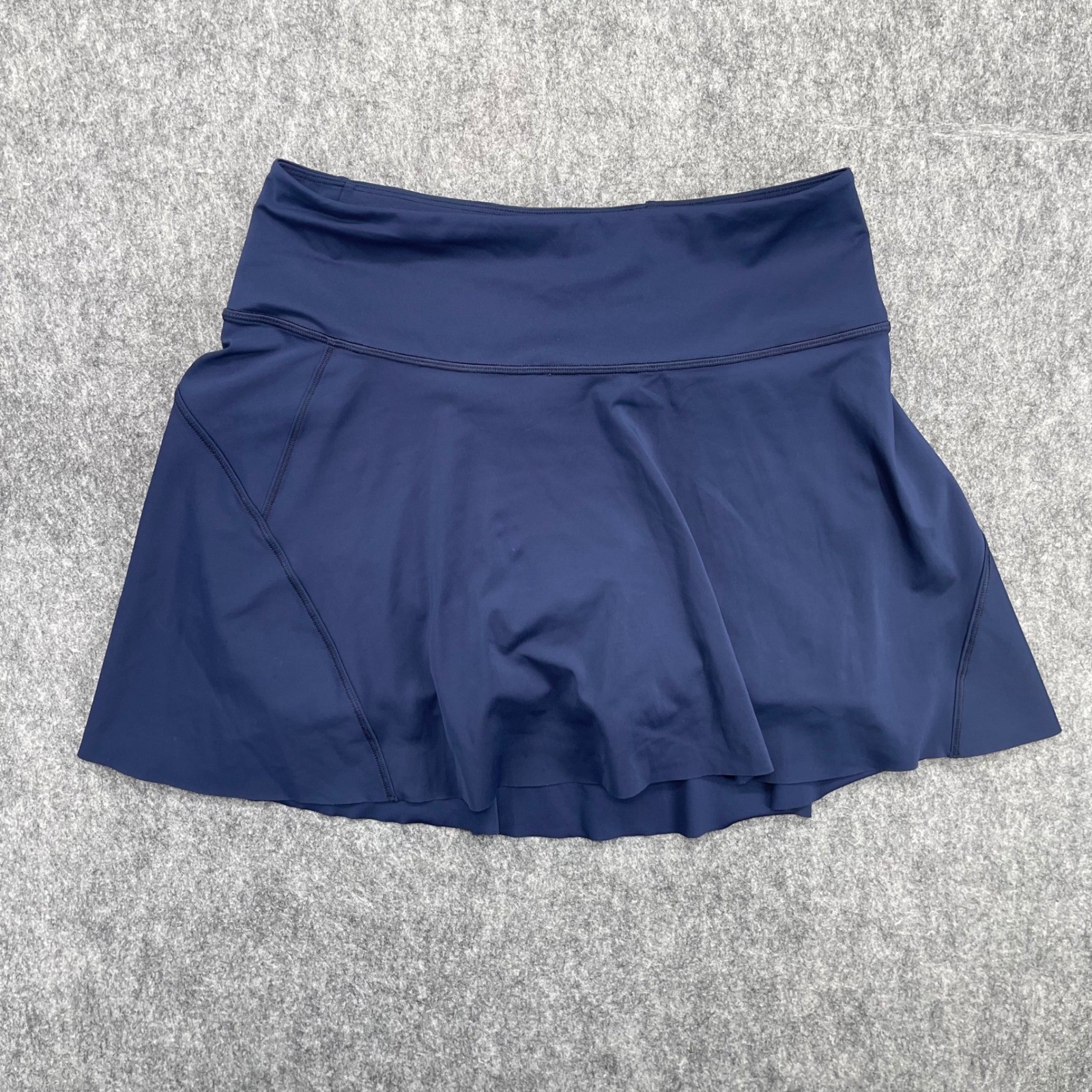 Athleta Ace Tennis Skort Womens  Medium 15.5 Navy Blue Athletic Golf Skirt
