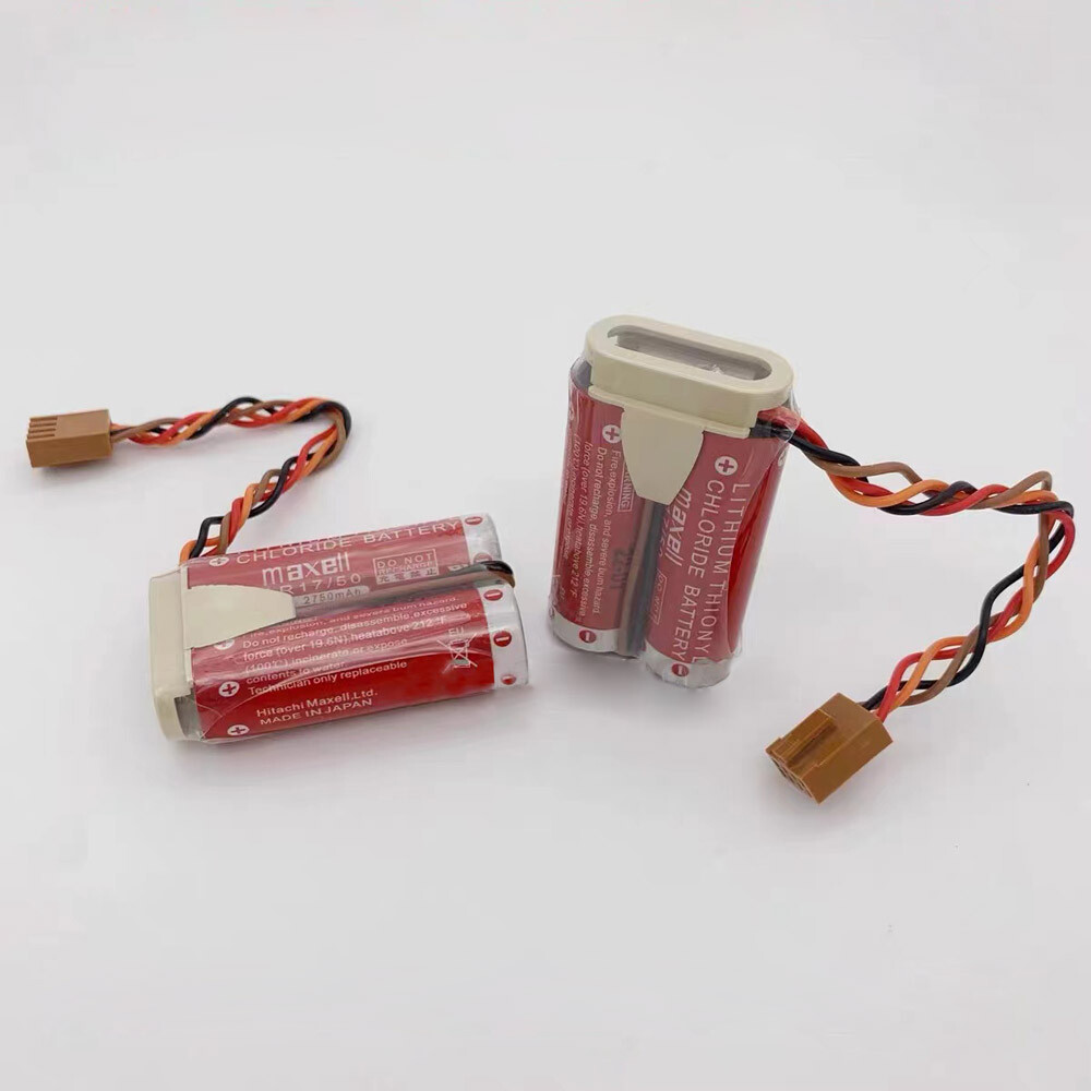 2x ER17/50 battery For Kawasaki Robot MD500N 50750-1018 3.6V MAXELL ER17/50-2