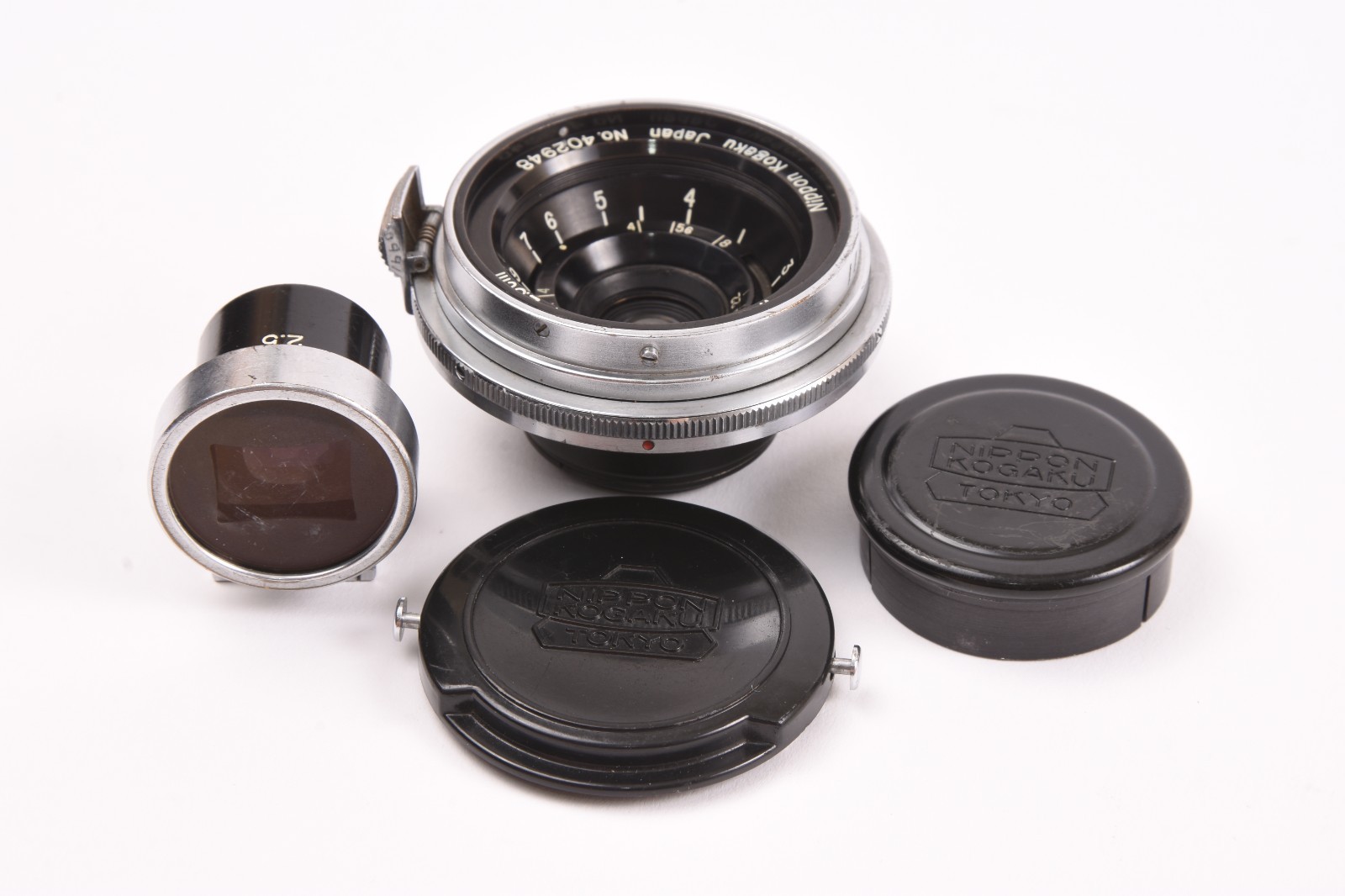 Nippon Kogaku W-Nikkor•C 2.5cm f/4 Lens Nikon S Mount w/Finder #Z-02948
