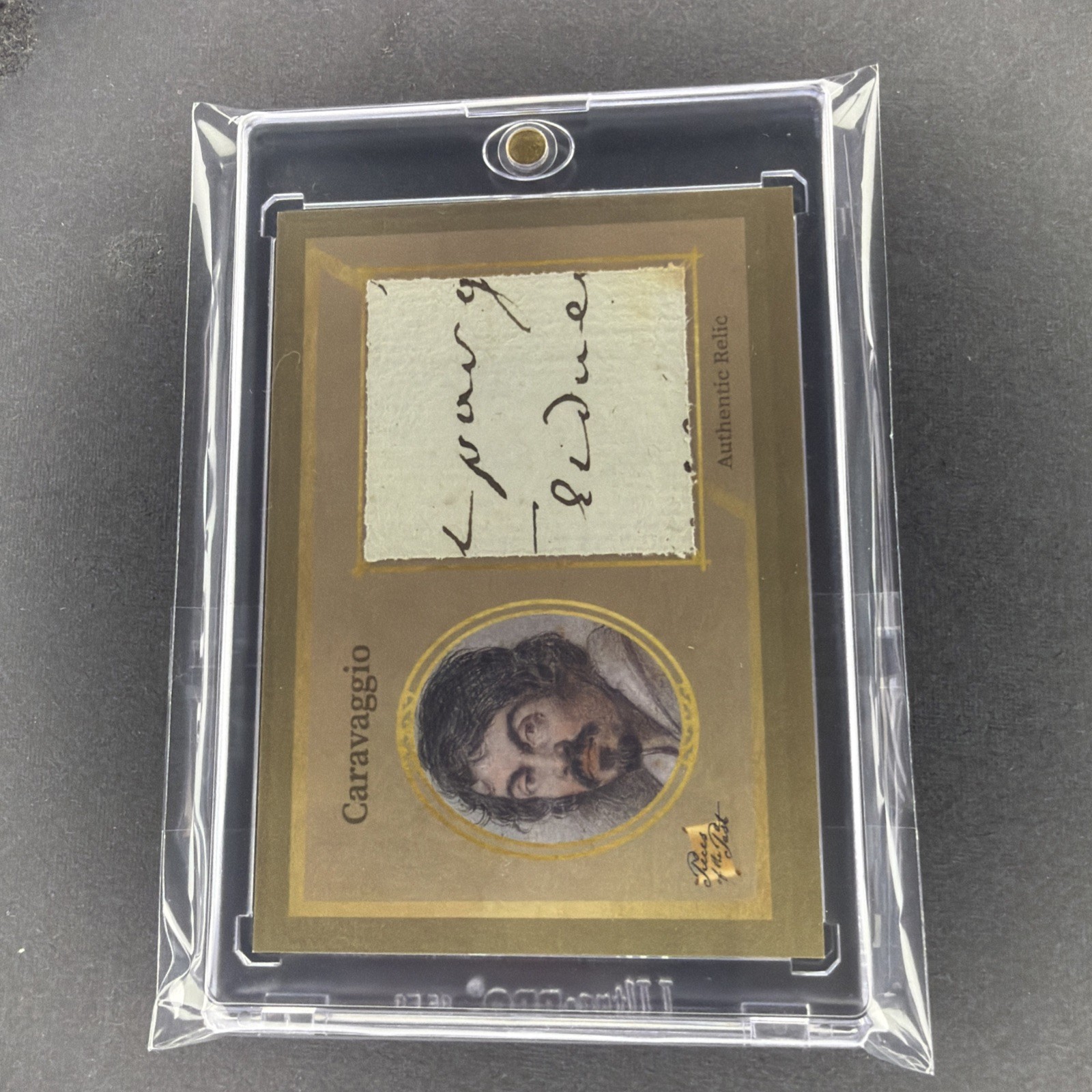 CARAVAGGIO Handwriting Jumbo Relic Card 2025 Pieces of The Past #157 W/1 Touch