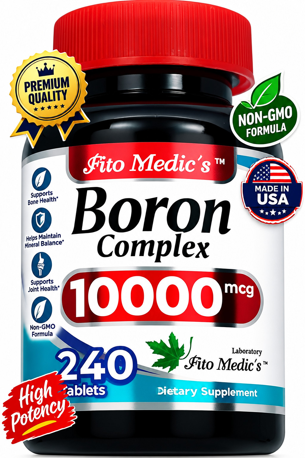 Lab | Boron |10 Mg | 240 Servings | Boron Supplement for Men | Boron | USA Stock