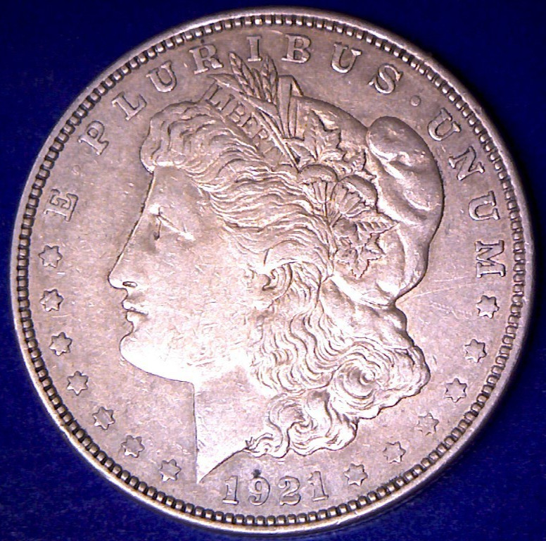1921-d Morgan Dollar 90% Silver $1 US Coin Denver **FREE SHIPPING**