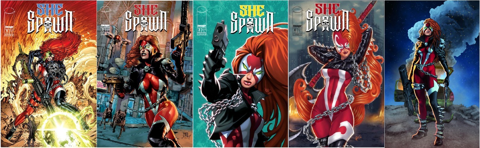 (2026) SHE SPAWN #1-5 COMPLETE VARIANT COVERF SET (Image Comics) (2026) SHE SPAWN #1-5 COMPLETE VARIANT COVERF SET (Image Comics)