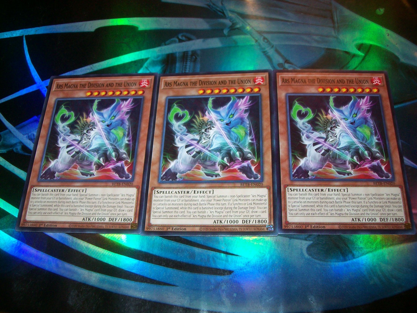 3x Ars Magna the Division and the Union 1st Edition Common BETB-EN020 Yu-Gi-Oh