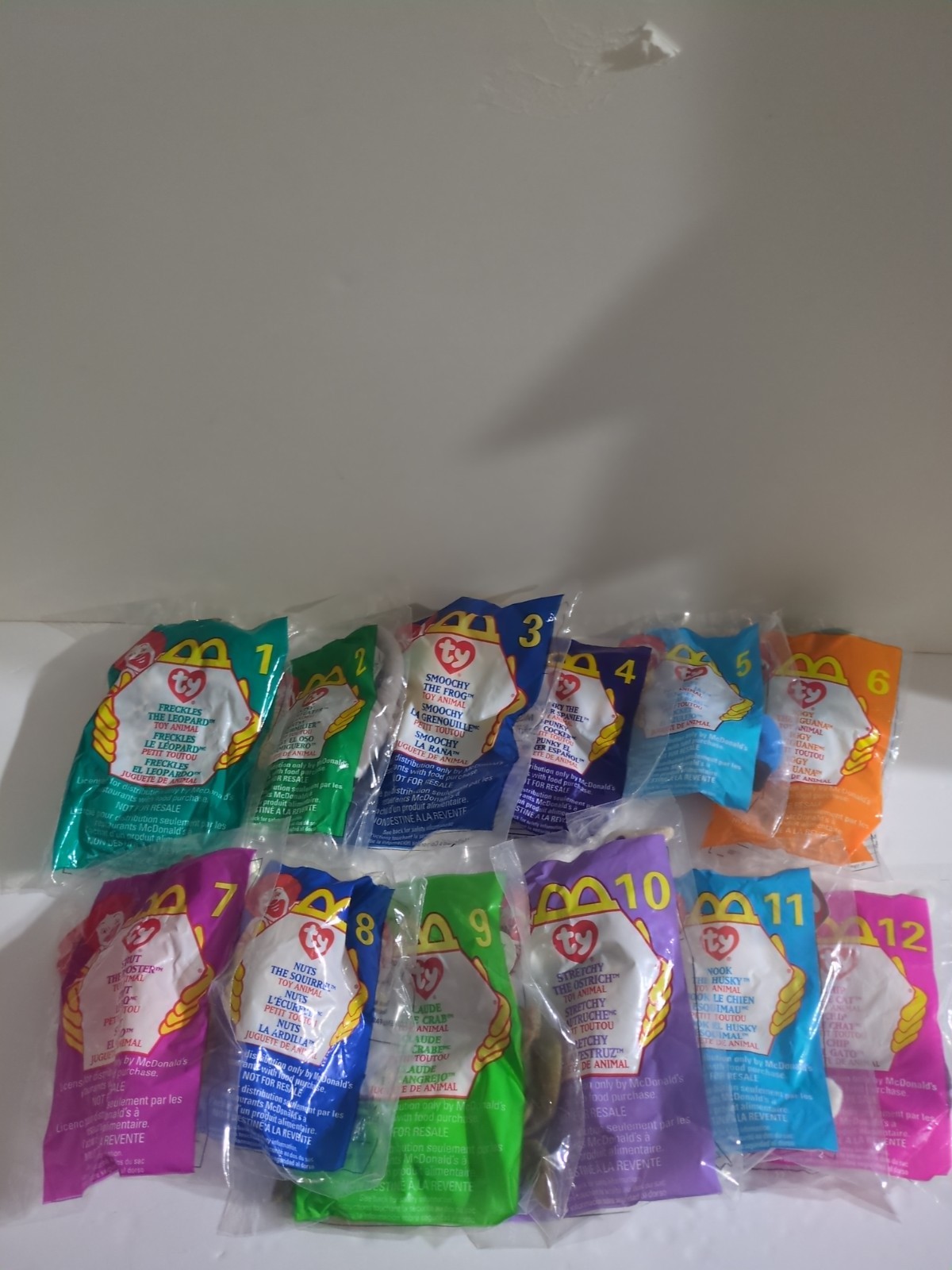 Ty McDonald’s Beanie Babies 1999 Complete Set 1-12 Sealed Bags Ty McDonald’s Beanie Babies 1999 Complete Set 1-12 Sealed Bags