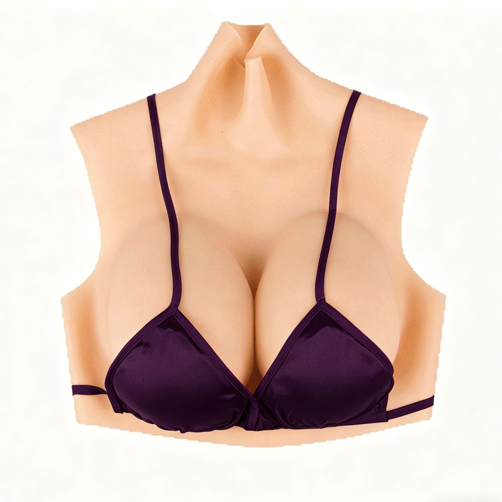 Realistic C-G Cup Fake Boobs For Crossdresser Silicone Breast Forms Breast Plate