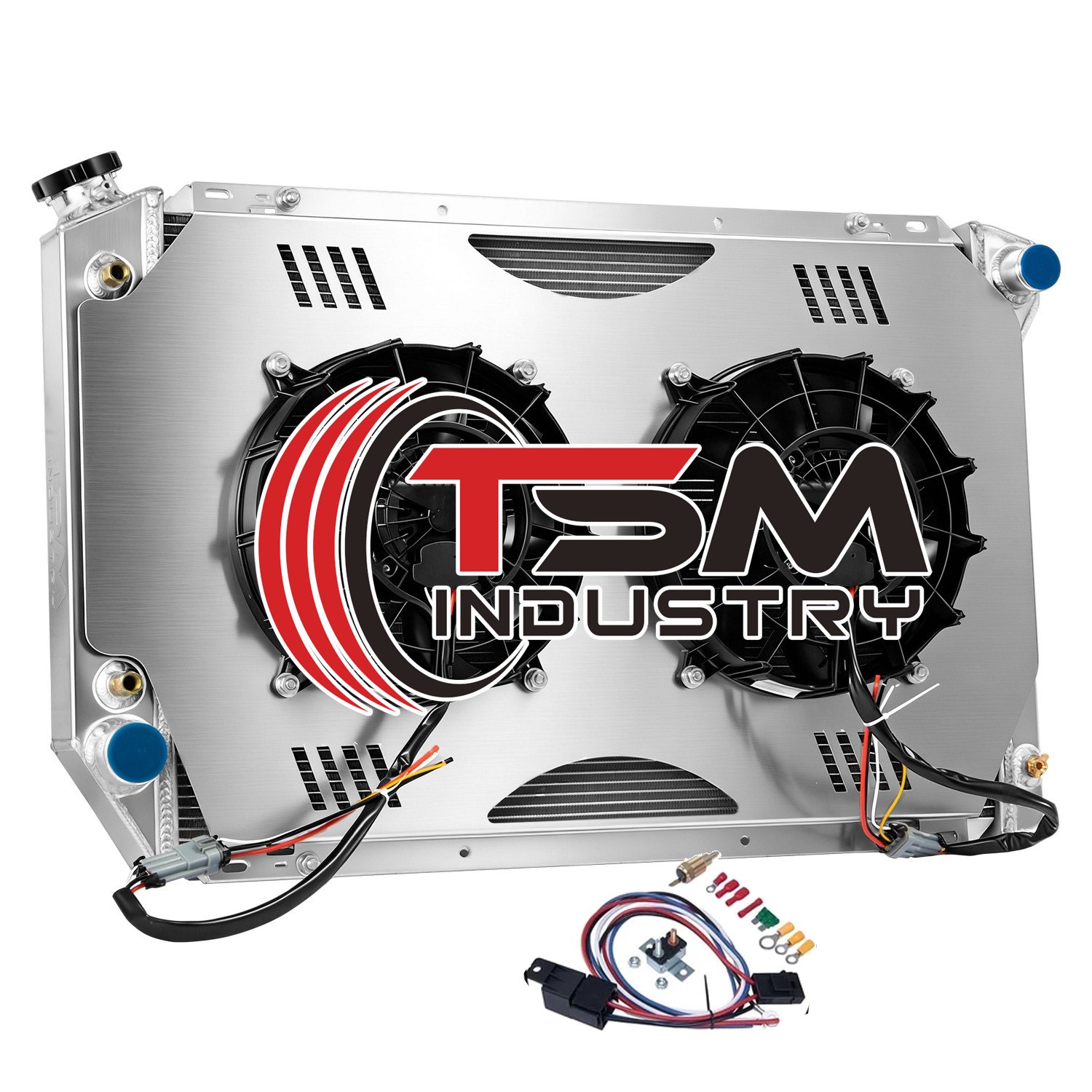TSM 3 Row Radiator Shroud Fan For Ford F150 F250 F350 Bronco 5.0L 7.5L 1980-1984