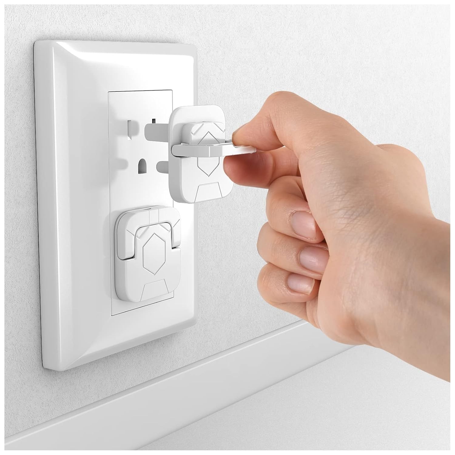 Baby-Proof Outlet Covers (32 Pack) - Child Safety Electric Plug Protectors Baby-Proof Outlet Covers (32 Pack) - Child Safety Electric Plug Protectors