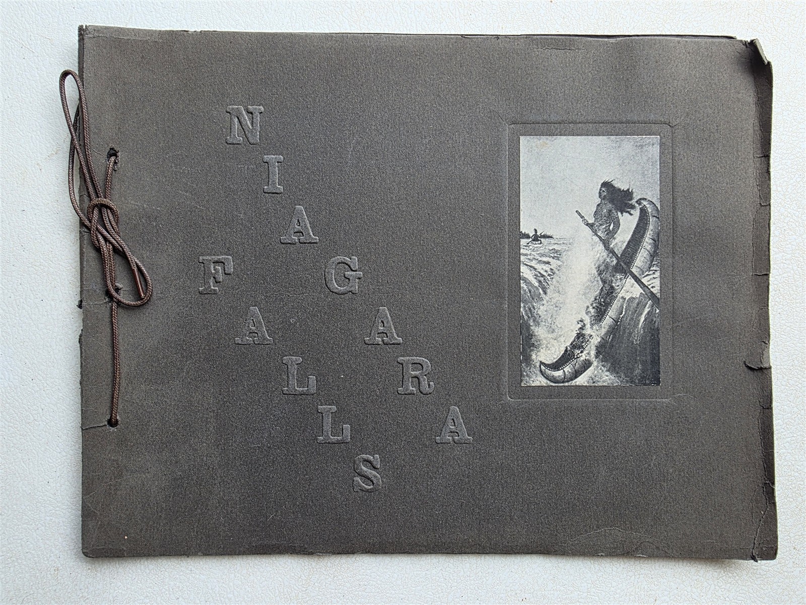 Niagara Falls Antique Book Portfolio of Photographs c 1920, 30 Photogravures