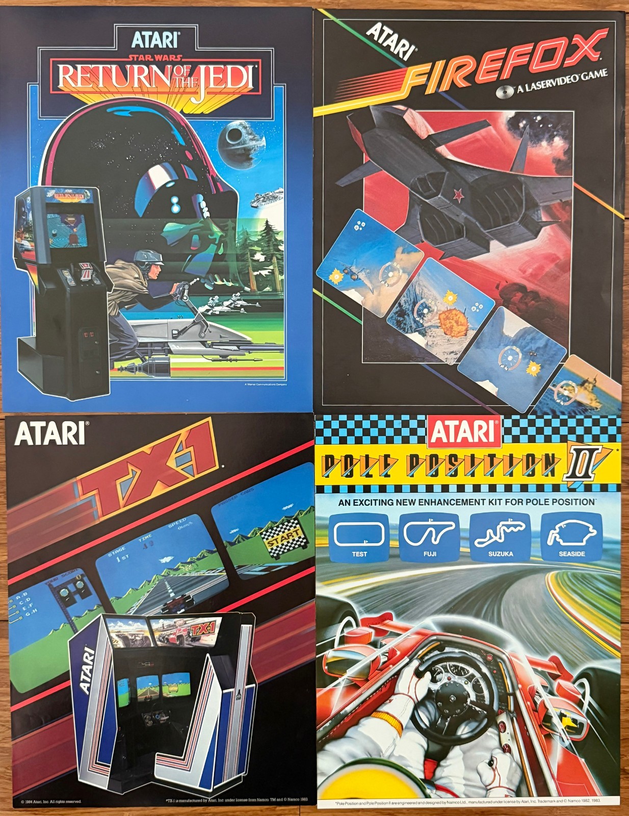 Vintage 1980's Atari Arcade Promotional Sales Flyer Lot of 4 11 x 8.5 Vintage 1980's Atari Arcade Promotional Sales Flyer Lot of 4 11 x 8.5