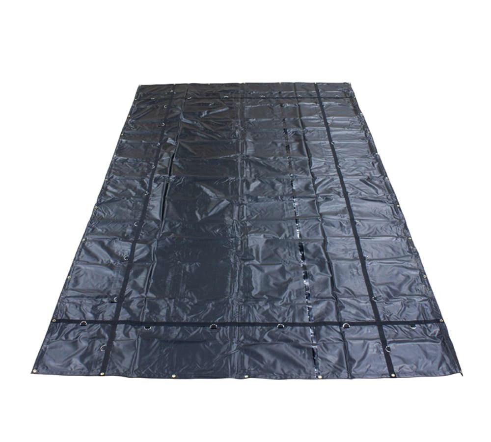 12'x20' Heavy Duty Smoke Tarp for Flatbed Truck 18 Oz Vinyl Load Covering Tarp