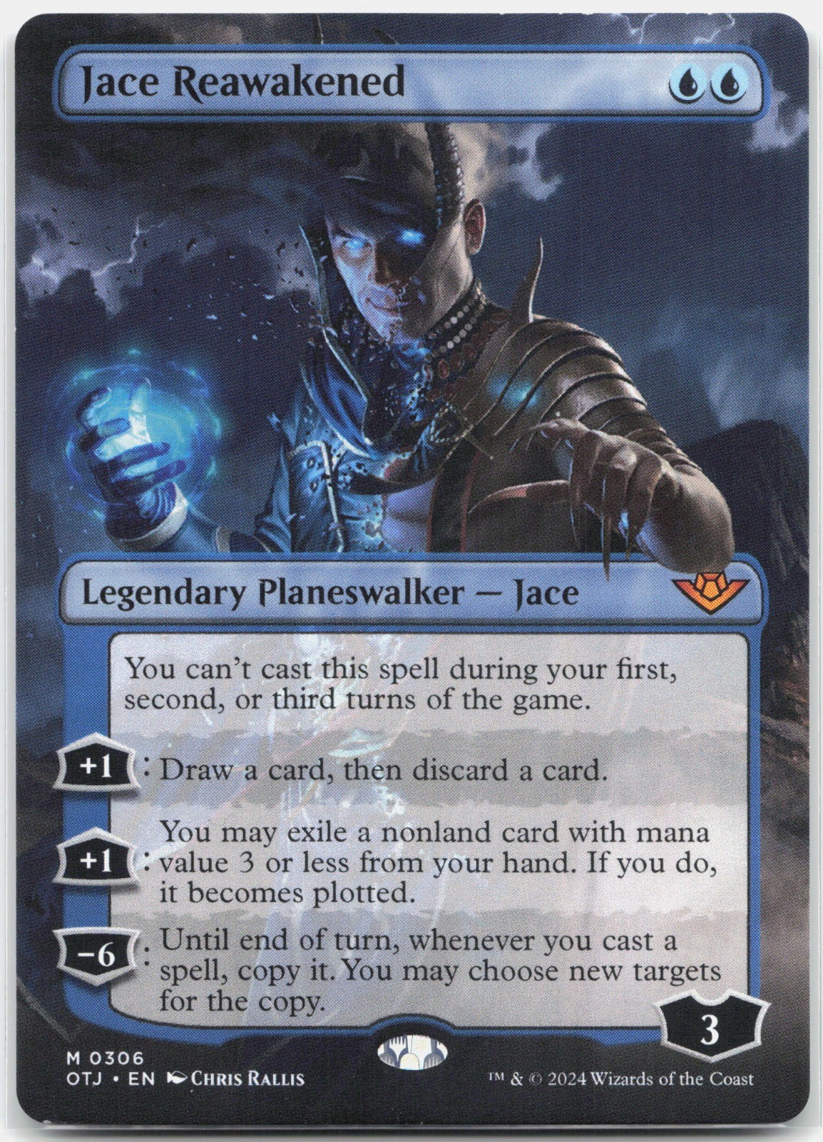 Jace Reawakened (Borderless) M Outlaws of Thunder Junction OTJ 306 2024 NM
