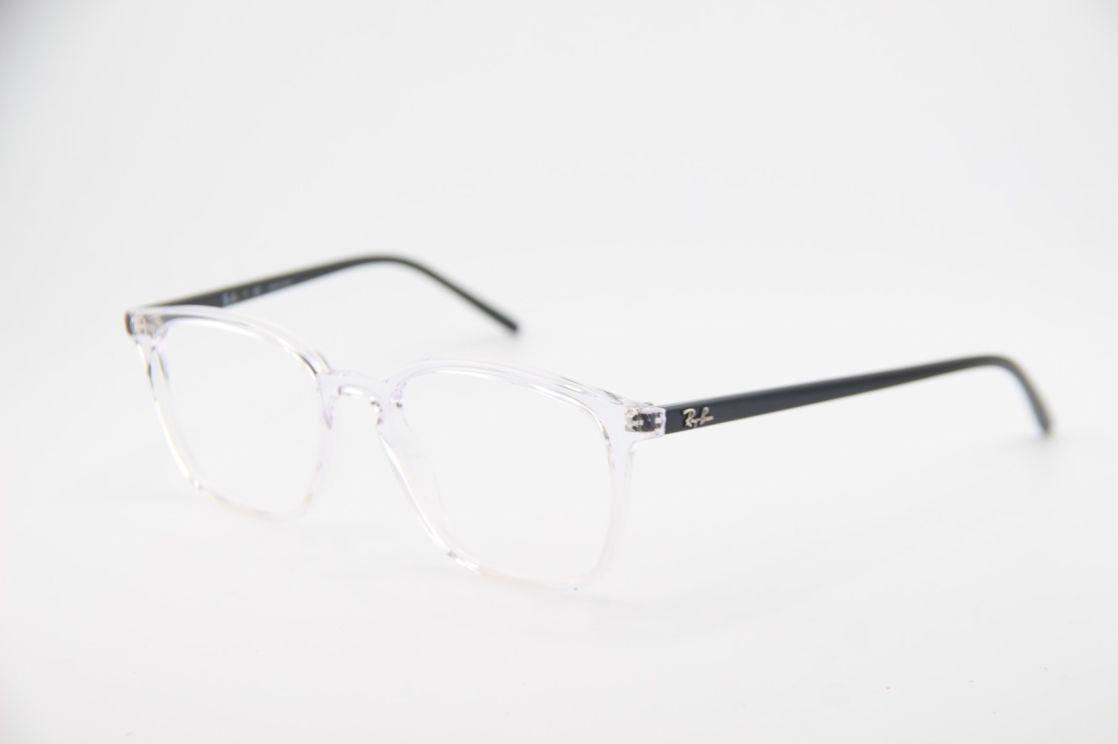 RAY-BAN RB 7185 5943 CLEAR BLACK AUTHENTIC FRAMES EYEGLASSES 52-18 K1