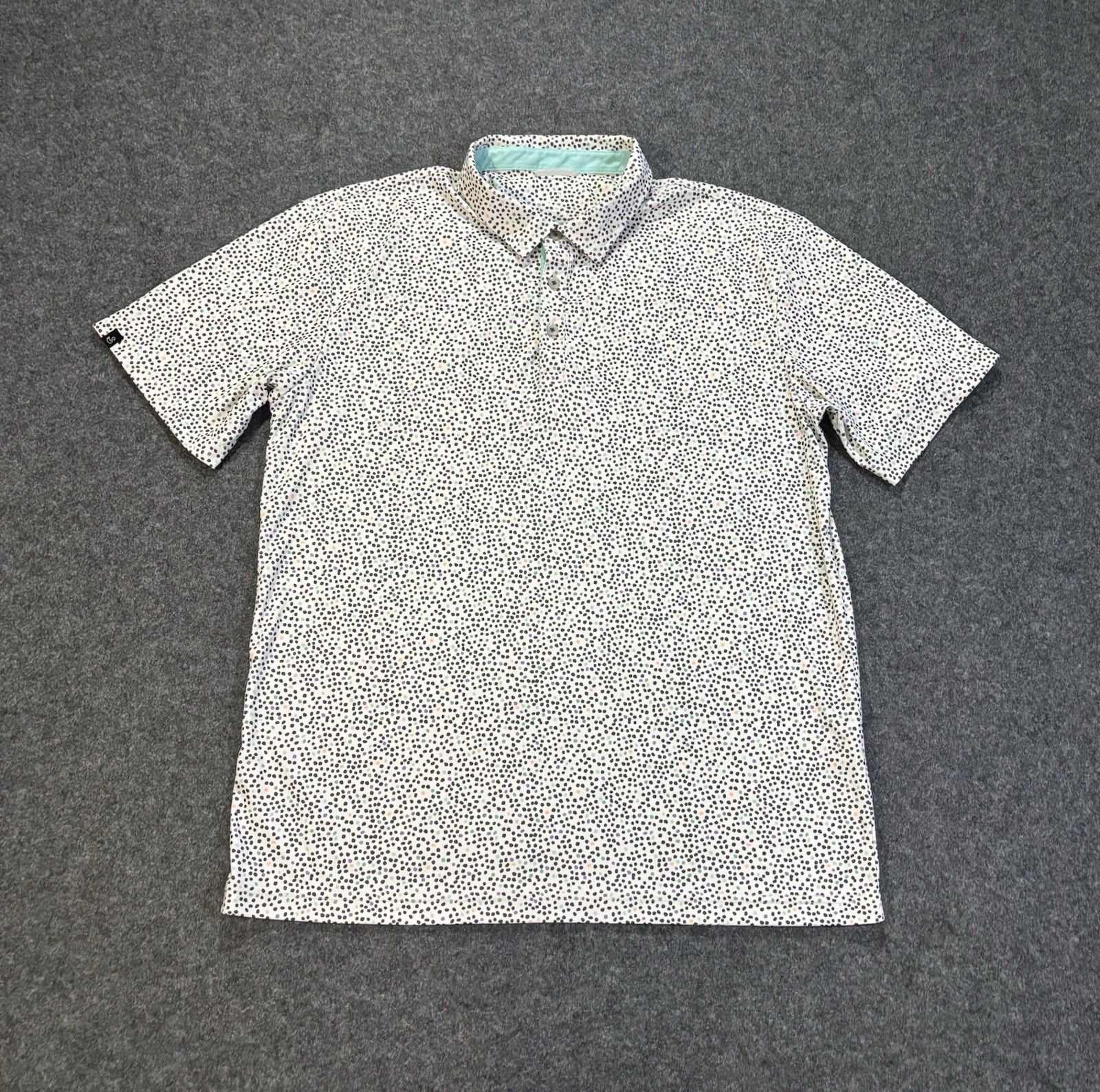 Swannies Polo Shirt Mens Large Golf Performance Stretch Short Sleeve