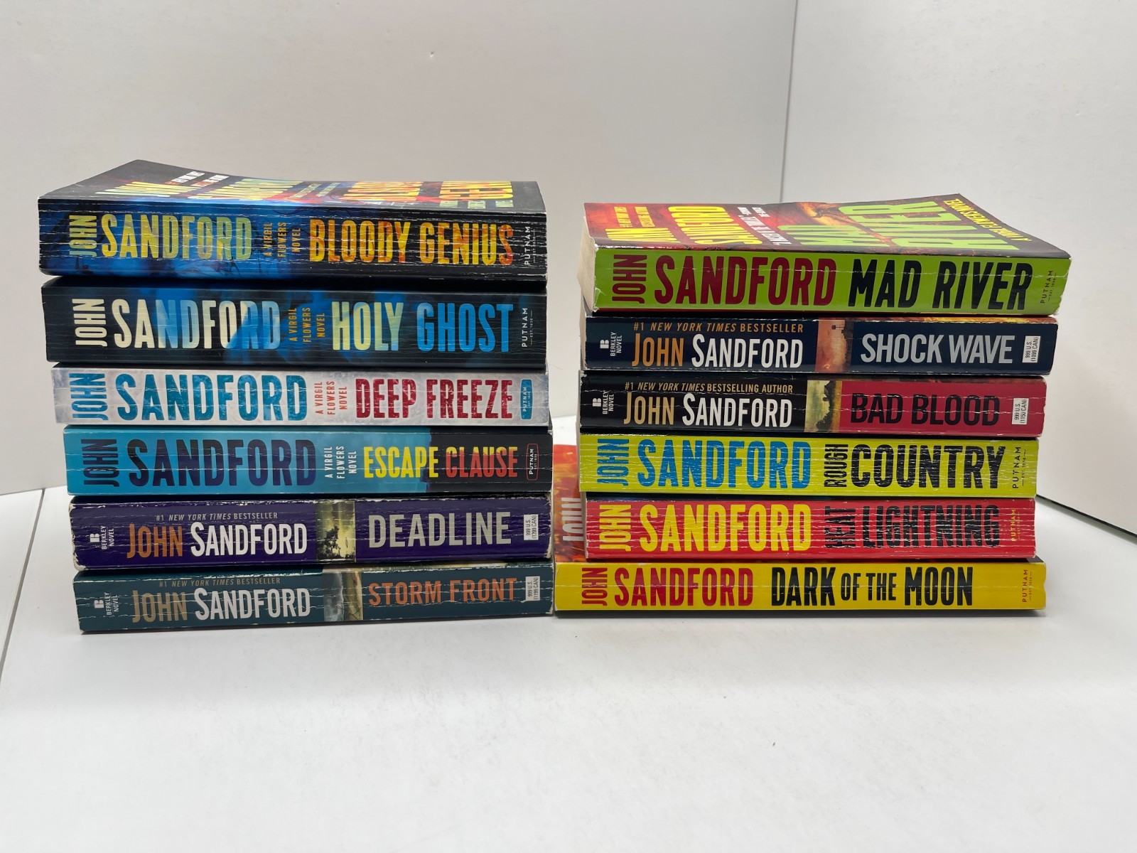Virgil Flowers Series Books 1-12 Complete Set John Sandford Mystery Paperback Lo