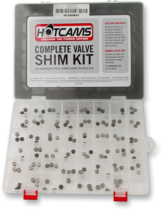 Hot Cams HCSHIM01 7.48mm Complete Valve Shim Kit 141pc Hot Cams HCSHIM01 7.48mm Complete Valve Shim Kit 141pc