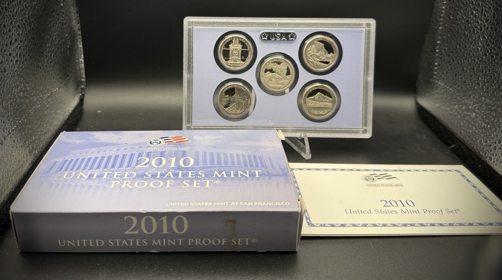 2010-S ATB Quarter GEM PROOF Clad 5 Coin Set w 2010 US Mint Box and COA 2010-S ATB Quarter GEM PROOF Clad 5 Coin Set w 2010 US Mint Box and COA