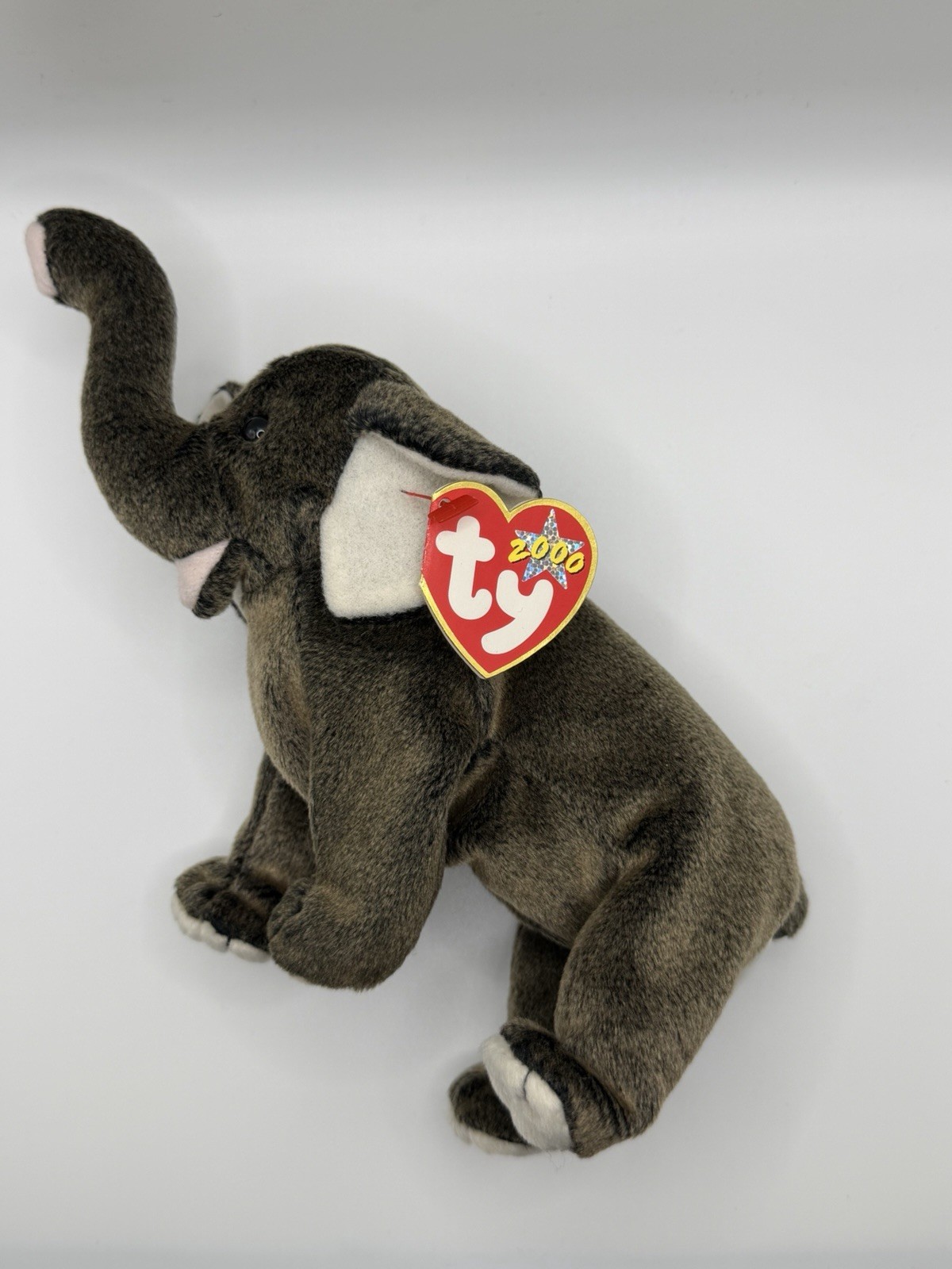 Original Ty Beanie Baby Trumpet The Elephant From 2000 W/ Tag Errors - Rare/Mint