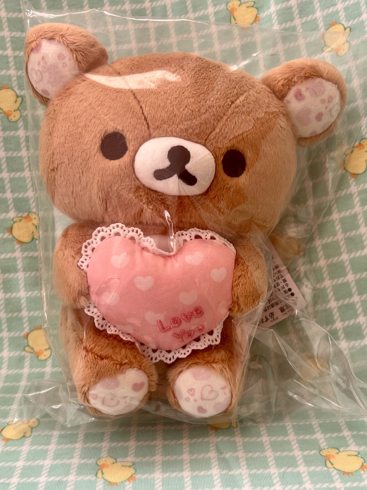 San-X Rilakkuma Universe Heart Plush Japan Heart Ears and Feet