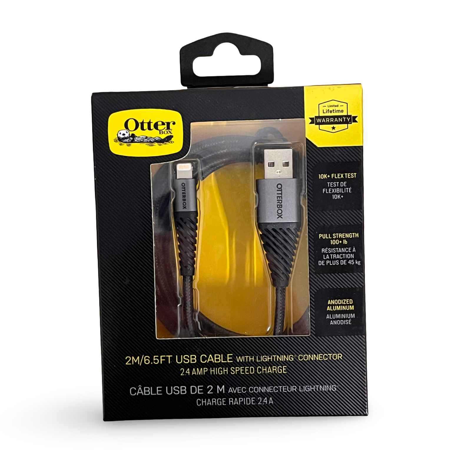 OTTER BOX USB CABLE 6.5 FT/2M WITH MFI CERTIFIED CONNECTOR - IPHONE -NEW IN BOX