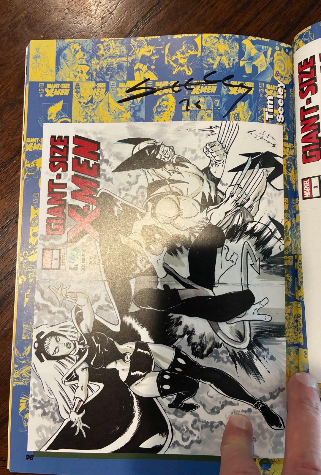 GIANT-SIZE X-MEN 100 PROJECT SC autographed by Gene Ha, Tim Seeley Jeffrey Brown
